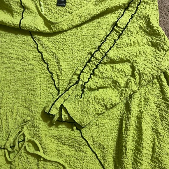 Ali Miles Green Textured Blouse - Size 3X - Picture 5 of 6